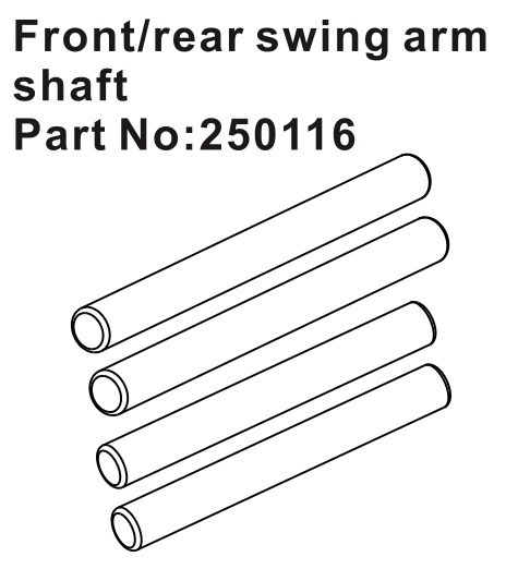 Swing Arm Shafts F/R #250116 Hobby Plus 1 Swing Arm Shafts F/R #250116 Hobby Plus