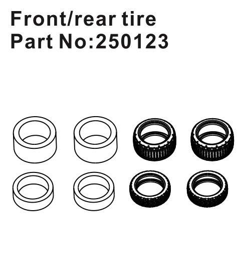 Tires F/R #250123 Hobby Plus 1 Tires F/R #250123 Hobby Plus