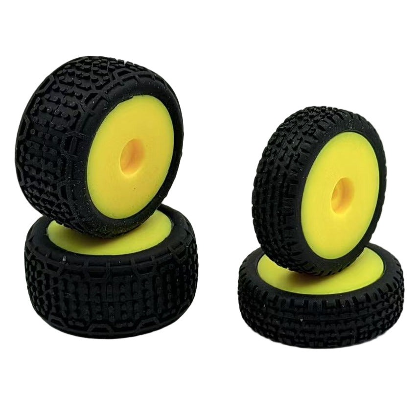 Wheel Set Speck-B F/R Yellow #250125 Hobby Plus 1 Wheel Set Speck-B F/R Yellow #250125 Hobby Plus