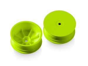 Xray Wheels Front 4wd Yellow Hard (2) #369912-Y