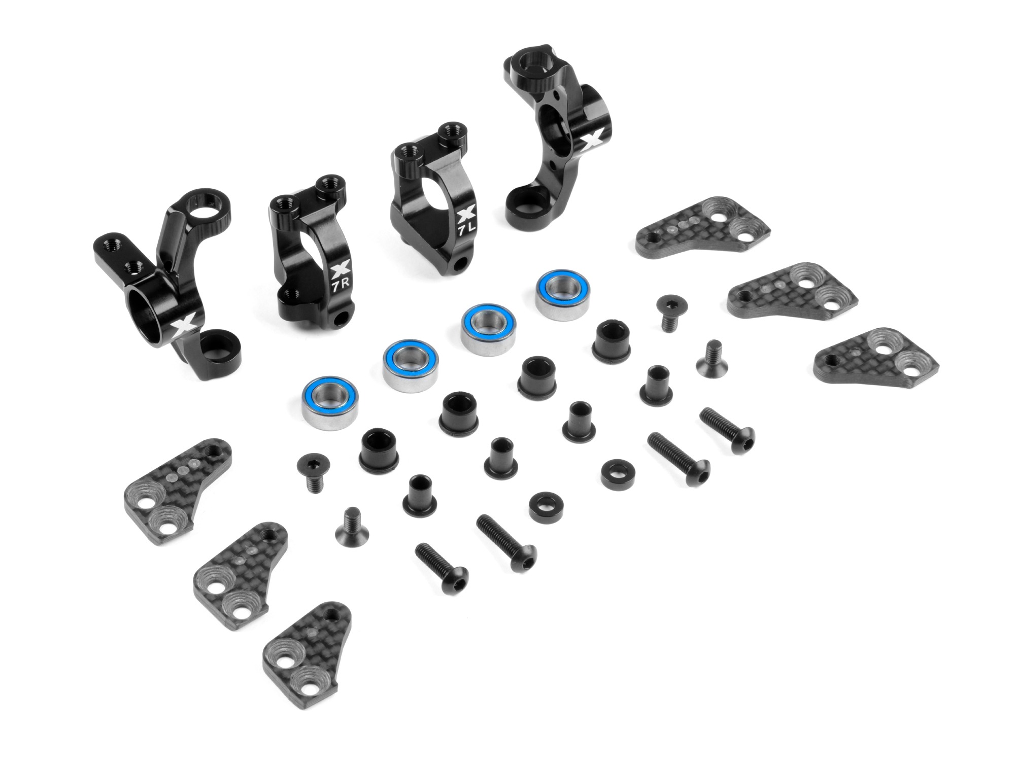 Xray C-Hub Set Alu 7° LW #360901 1 Xray C-Hub Set Alu 7° LW #360901