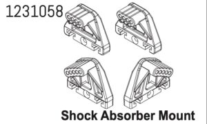 Absima Shock Tower Set CR4.4 #1231058