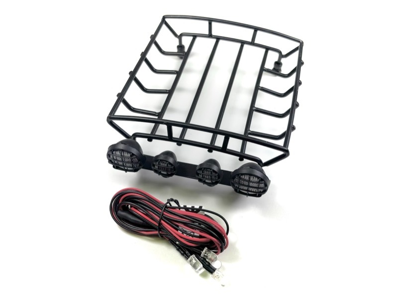 Absima 1/10 Metal Luggage Rack with LED Set 130mm #2320139 1 Absima 1/10 Metal Luggage Rack with LED Set 130mm #2320139