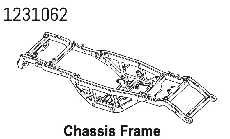 Absima Frame Rail Set CR4.4 #1231062