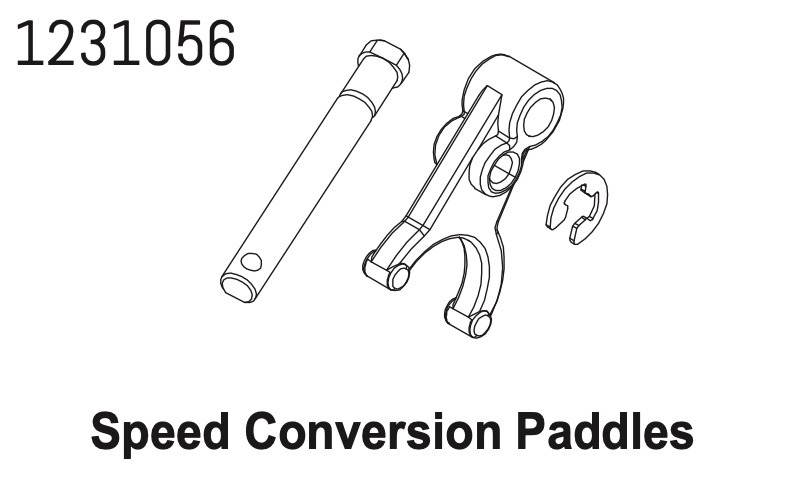 Absima 2-Speed Shaft & E-Clip Set CR4.4 #1231056 1 Absima 2-Speed Shaft & E-Clip Set CR4.4 #1231056