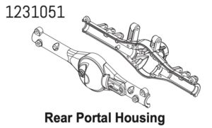 Absima Rear Axle Housing CR4.4 #1231051