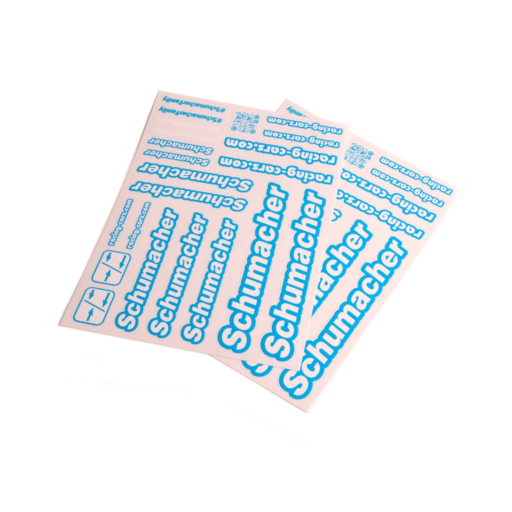 Decal Sheet Neon Blue #U8587 Schumacher 1 Decal Sheet Neon Blue #U8587 Schumacher