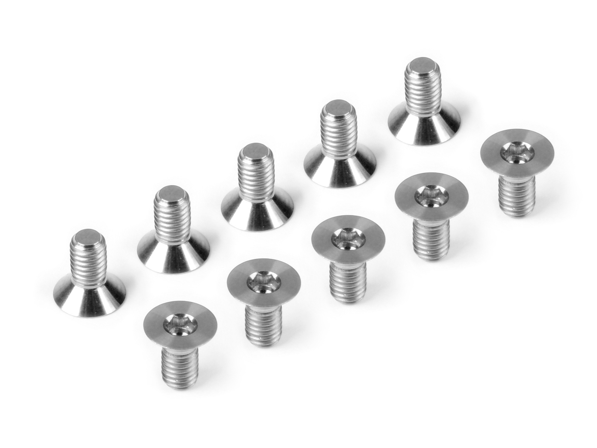 Hudy Schraube FH M3x6mm Titan (10) #903306-T 1 Hudy Screw FH M3x6mm Tit (10) #903306-T