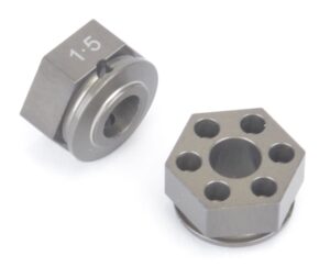 Wheel Hex 7.5mm (+1.5) Alloy (2) #U7403 Schumacher