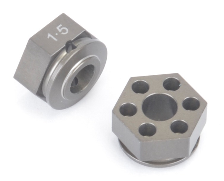 Wheel Hex 7.5mm (+1.5) Alloy (2) #U7403 Schumacher