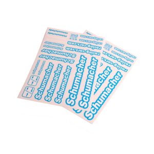 Decal Sheet Neon Blue #U8587 Schumacher
