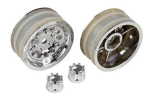 Radsatz CR12 Chrom (2) #41051 Team Associated 1 Wheel Set CR12 Chrome (2) #41051 Team Associated