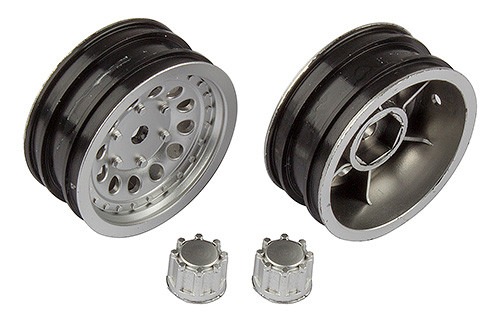 Felgensatz CR12 Satin Silver (2) #41053 Team Associated 1 Wheel Set CR12 Satin Silver (2) #41053 Team Associated