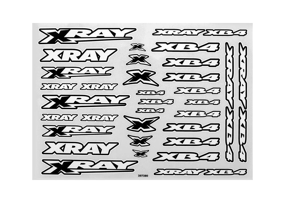 Xray Sticker For Body XB4 White #397380