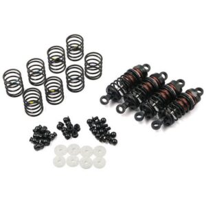 Shock Set Alu BB 55mm Black (4) #0055BK Yeah Racing