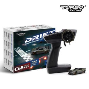 1/76 C65 Turbo Racing Micro RC Drift Car Grey #C65
