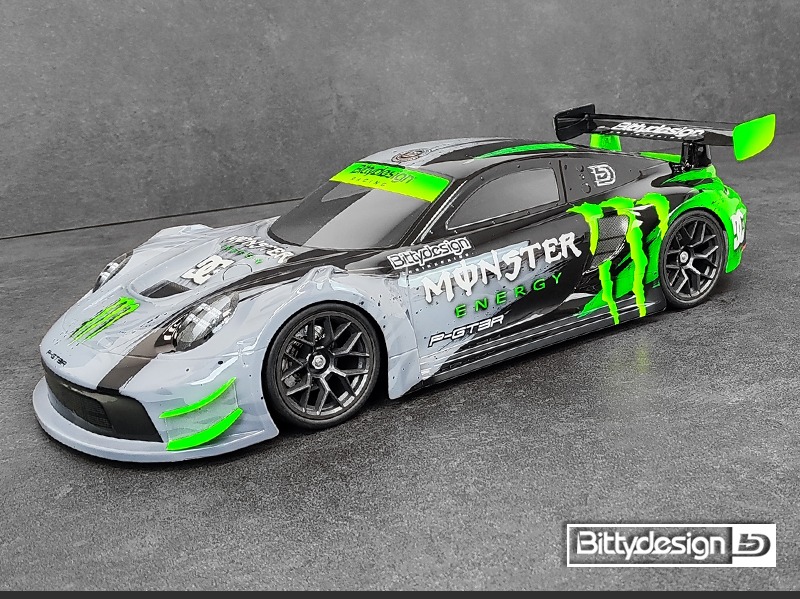 Bittydesign P-GT3R 1/10 GT 190mm body #BDGT-190PG3TR