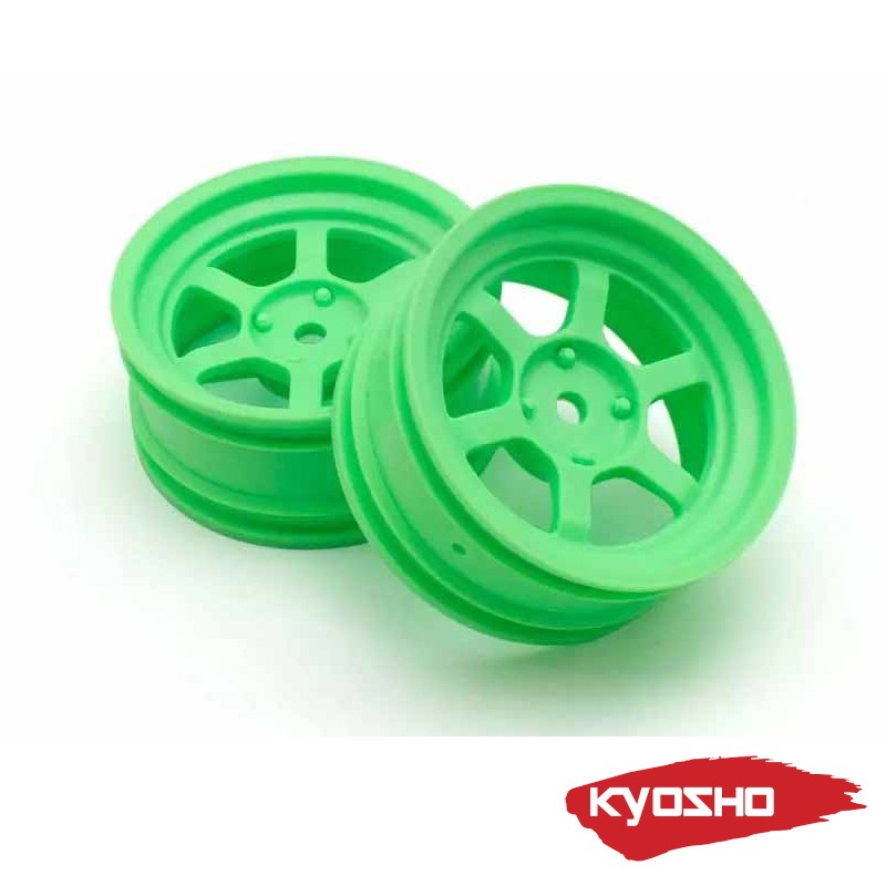Kyosho 1:10 Fazer FZD2 Rays TE37V Wheel Offset 5mm (2) Roheline #FAH709KG 1 Kyosho 1:10 Fazer FZD2 Rays TE37V Wheel Offset 5mm (2) Green #FAH709KG
