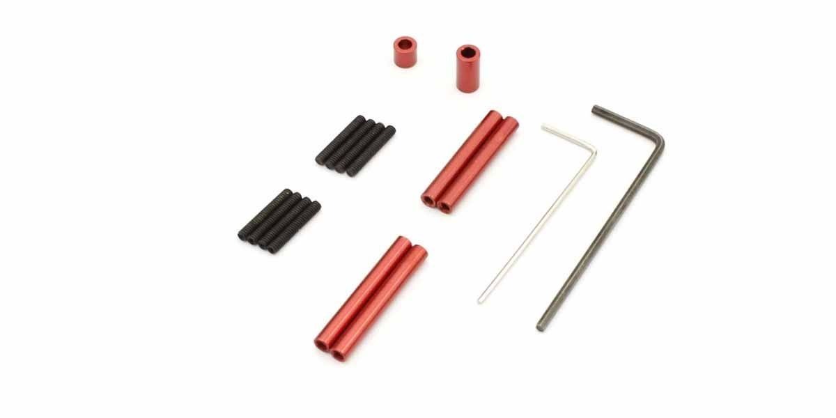 Kyosho Aluminium red anodized Link Rod Set Mini-Z 4X4 MX01- WB 120mm #MXW002R 1 Kyosho Aluminium red anodized Link Rod Set Mini-Z 4X4 MX01- WB 120mm #MXW002R