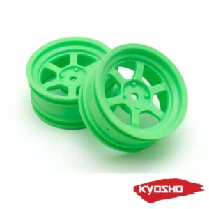 Kyosho 1:10 Fazer FZD2 Rays TE37V Wheel Offset 5mm (2) Roheline #FAH709KG