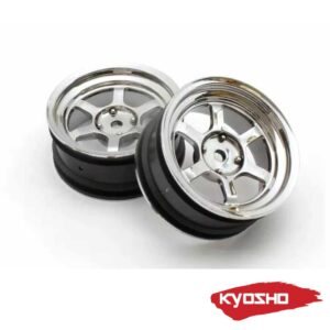 Kyosho 1:10 Fazer FZD2 Rays TE37V Wheel Offset 5mm (2) Plated #FAH709SM