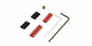 Kyosho Aluminium red anodized Link Rod Set Mini-Z 4X4 MX01- WB 110mm #MXW001R