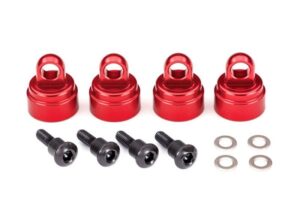 Shock Caps Alu Red (2) - Traxxas TRX3767X