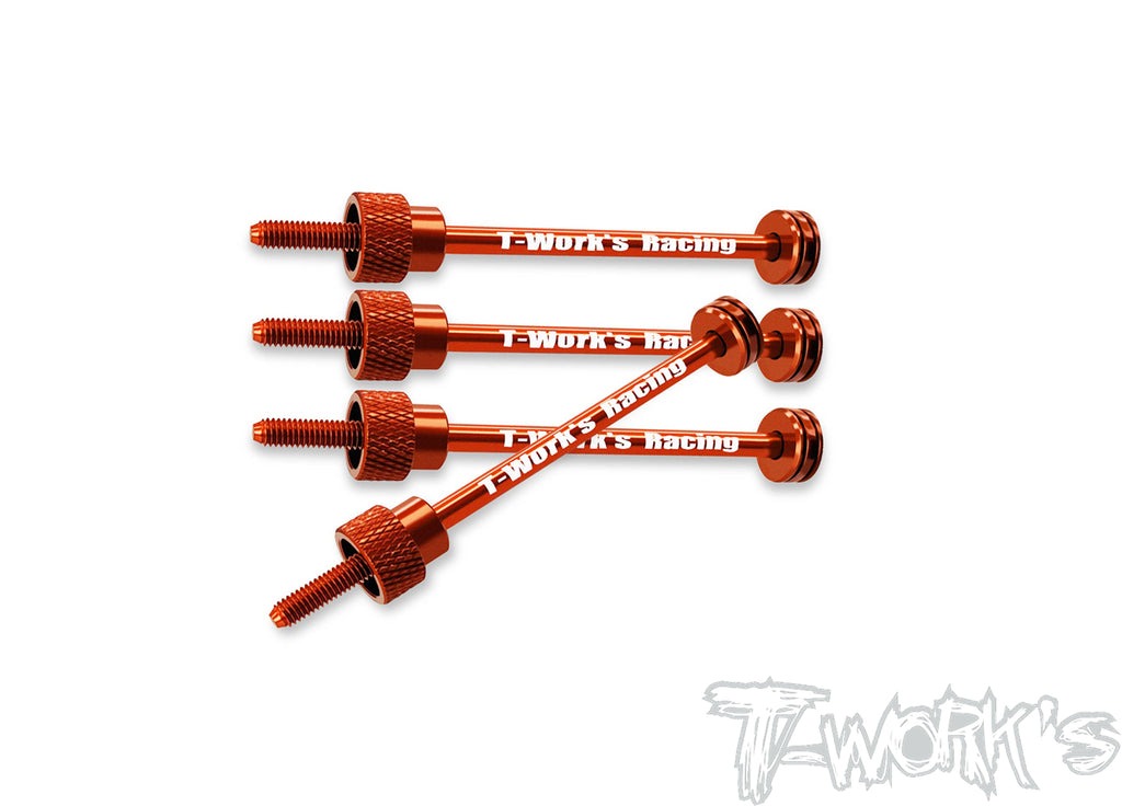 T-Work's 1/10 Touring-Reifenhalter (4) Orange 1 T-Work's 1/10 Touring Tire Holder (4) Orange