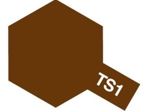 Tamiya TS-1 Red Brown Spray Color Plastic Models #85001