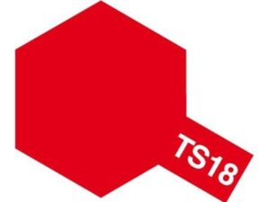 Tamiya TS-18 Metallic Red Spray Color Plastic Models #85018