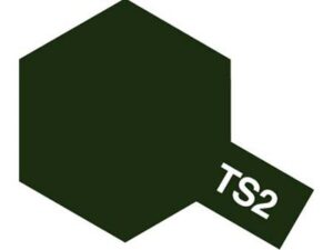 Tamiya TS-2 Dark Green Spray Color Plastic Models #85002