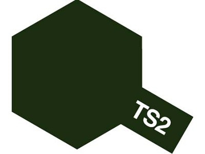 Tamiya TS-2 Dark Green Spray Color Plastic Models #85002 1 Tamiya TS-2 Dark Green Spray Color Plastic Models #85002