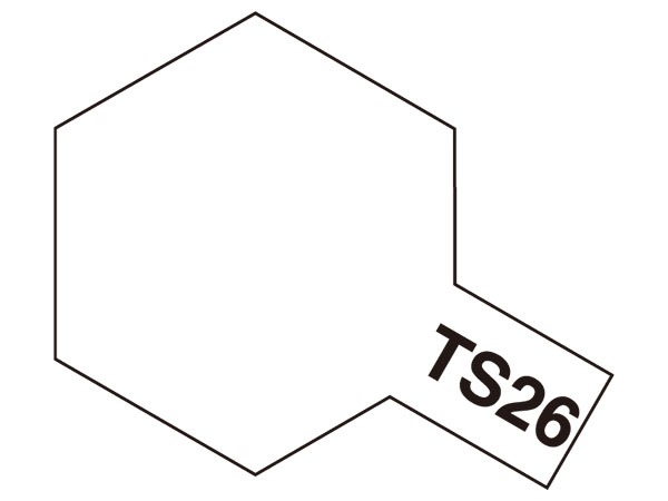 Tamiya TS-26 Reinweiß Sprayfarbe Kunststoffmodelle #85026 1 Tamiya TS-26 Pure White Spray Color Plastic Models #85026