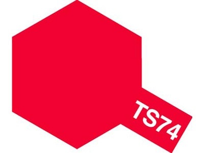 Tamiya TS-74 Clear Red -suihkemaali muovimalleille #85074 1 Tamiya TS-74 Clear Red Spray Color Plastic Models #85074