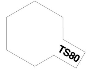 Tamiya TS-80 Flat Clear Spray Color Plastic Models #85080