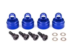 Traxxas Shock Caps Alu Blue (2) #TRX3767A