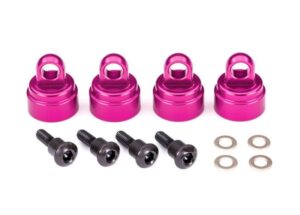 Traxxas Shock Caps Alu Pink (2) #TRX3767P