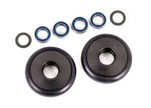 Traxxas Wheelie Bar Wheels & Bearings Alu Gray #TRX9461T