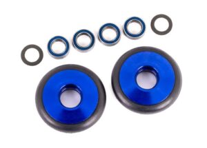 Traxxas Wheelie Bar Wheels & Bearings Alu Blue #TRX9461X