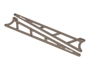 Traxxas Wheelie Bar Side Plates Alu Gray (2) #TRX9462