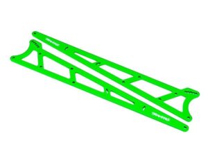 Traxxas Wheelie Bar Side Plates Alu Green (2) #TRX9462G