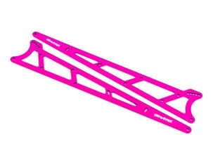 Traxxas Wheelie Bar Side Plates Alu Pink (2) #TRX9462P
