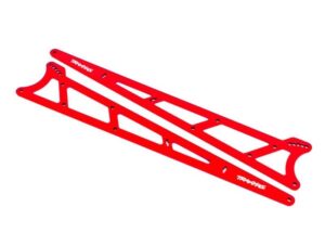 Traxxas Wheelie Bar Side Plates Alu Red (2) #TRX9462R