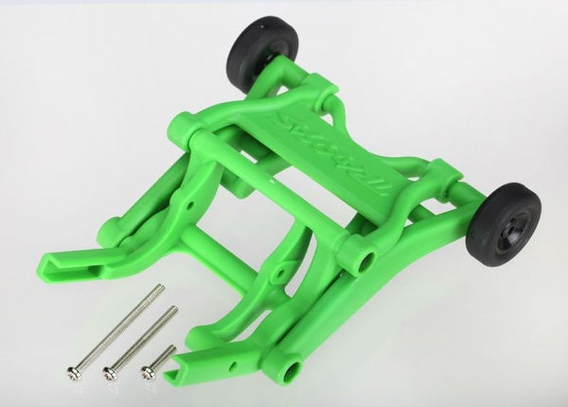 Traxxas Wheelie-Bar & Schrauben, montiert, grün #TRX3678A 1 Traxxas Wheelie Bar & Screws Assembled Green #TRX3678A