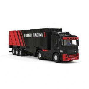 1/76 Turbo Racing Semi-Truck with Trailer RTR Black #C50-BK