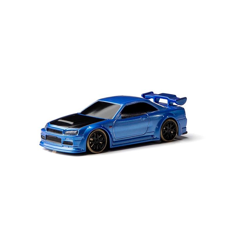 1/76 C64 Turbo Racing Micro RC Drift Car Blue #C64-BU