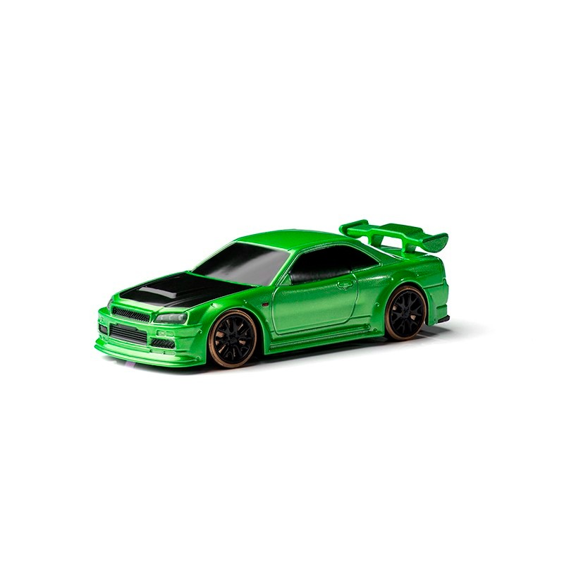 1/76 C64 Turbo Racing Micro RC Drift Car Green #C64-GN