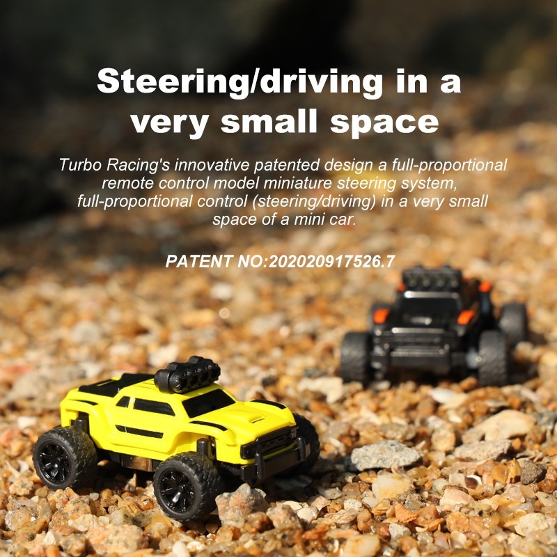 Turbo Racing C81 Yellow Turbo Racing C81 Yellow 1:76 Micro RC Monster Truck RTR 4 Turbo Racing C81 Yellow 1:76 Micro RC Monster Truck RTR