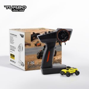 Turbo Racing C81 Yellow 1:76 Micro RC Monster Truck RTR