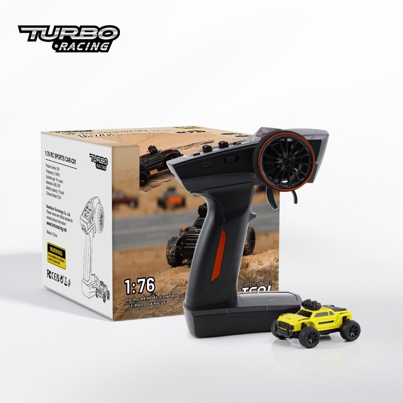 Turbo Racing C81 Yellow Turbo Racing C81 Yellow 1:76 Micro RC Monster Truck RTR 1 Turbo Racing C81 Yellow 1:76 Micro RC Monster Truck RTR